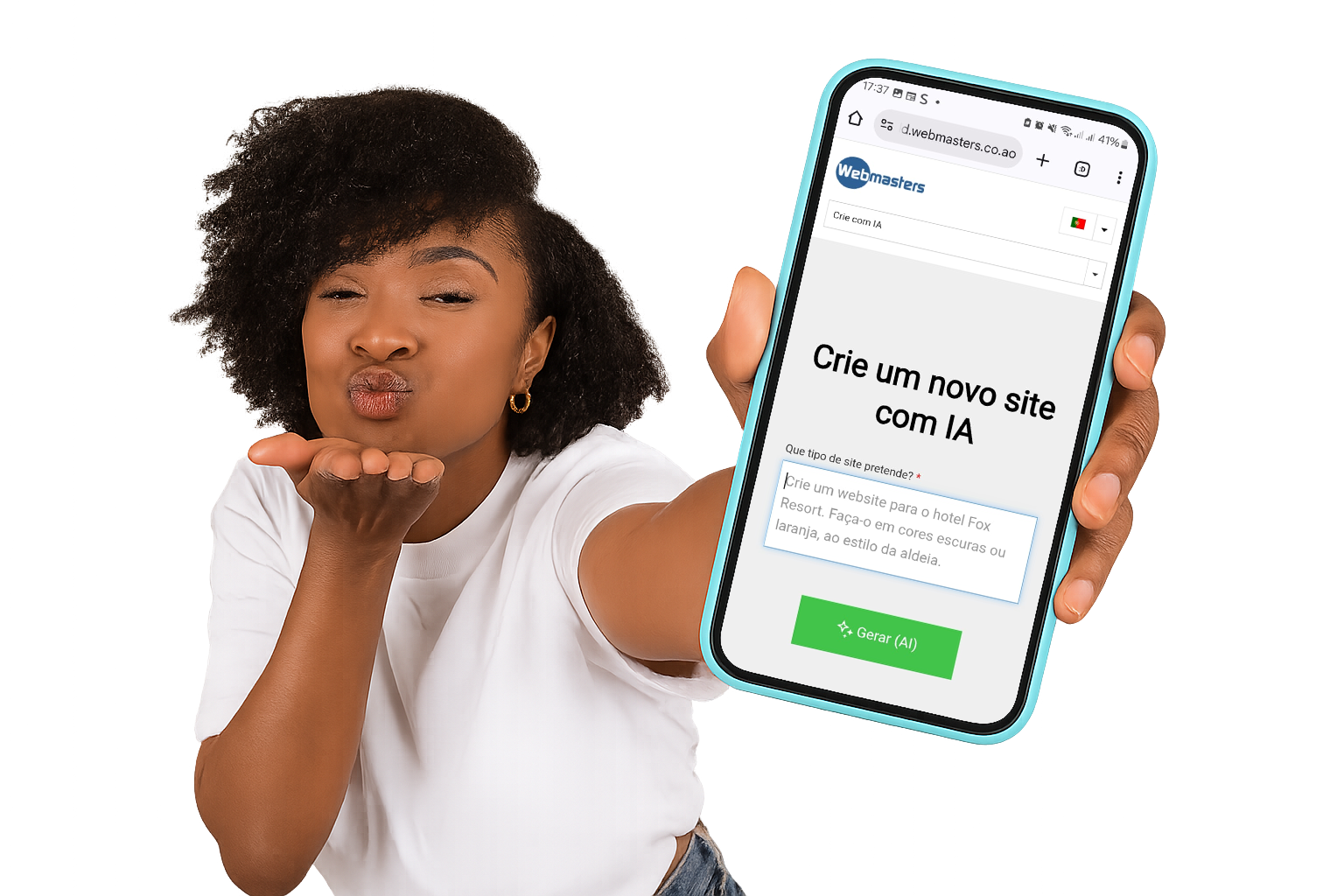 Moça Com Telefone